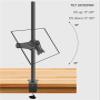 800mm DL-T902-180 Desktop Stand Full Motion 360 Degree Steel Monitor Holder 10"-27" Clamp Base Monitor Mount Arm Load 11kg(with Grommet Base) view 4