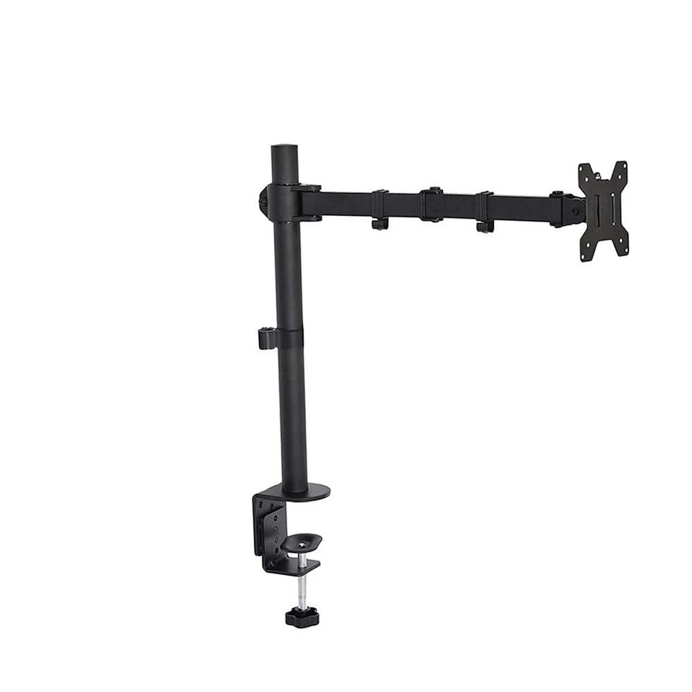 17-32" Full Motion Dual Monitor Desktop Stand Holder 360Degree Holder Clamp Base Monitor Mount Arm LCD Mount for Computer Screen(PM50)