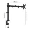 17-32" Full Motion Dual Monitor Desktop Stand Holder 360Degree Holder Clamp Base Monitor Mount Arm LCD Mount for Computer Screen(PM50) view 2