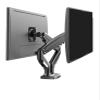 CZPBXOX Dual Monitor Laptop Holder W/ USB3.0 NB F160-FP Gas Spring Dual Arm for 17"-27" Monitor + 10"-17" Laptop Support Mount Stand(Matte Charcoal 2xUSB) view 4