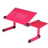 Adjustable Laptop Desk Stand Portable Aluminum Ergonomic Lapdesk for TV Bed Sofa PC Notebook Table Desk Stand with Mouse Pad(DNZ-Pink) view 1