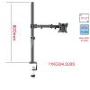 800mm DL-T902-180 Desktop Stand Full Motion 360 Degree Steel Monitor Holder 10"-27" Clamp Base Monitor Mount Arm Load 11kg(with Grommet Base) view 3