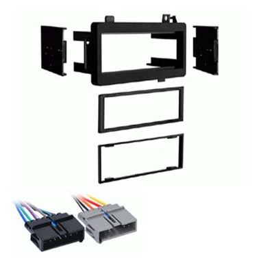 Audio Option Single DIN Car Stereo Installation Kit Compatilbe with Ram Spirit for 1989, 1990, 1991, 1992, 1993, 1994, and 1995 - Non-Amplified Models