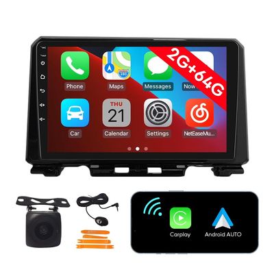 [2G 64G] Android Car Stereo FM Radio Carplay Android Auto 9" Touchscreen Headunit Media Player with Backup Camera for Suzuki Jimny 2018 2019 2020