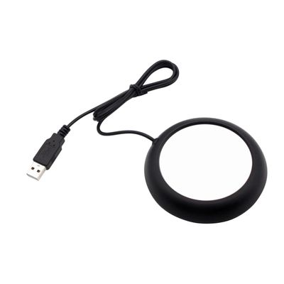 Ciieeo USB Cup Warmer Practical Heating Pad for Desk Travel Keeps Beverages Warm Compatible Mugs Lightweight Portable for Office Home Use Black