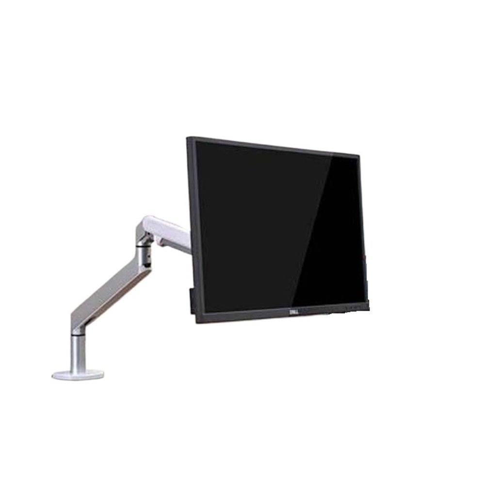 CZPBXOX OZ-1 Aluminum Gas Spring 17-32 inch Monitor Desk Stand Holder Long Arm Monitor Mount Bracket VESA 75 100 clamp Base(for Thick Desk)