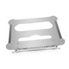 BRIGHTFUFU Foldable Aluminum Alloy Laptop Stand Height Laptop Holder for Home Office and Travel Use Lightweight Design to Prevent Overheating Silver view 1