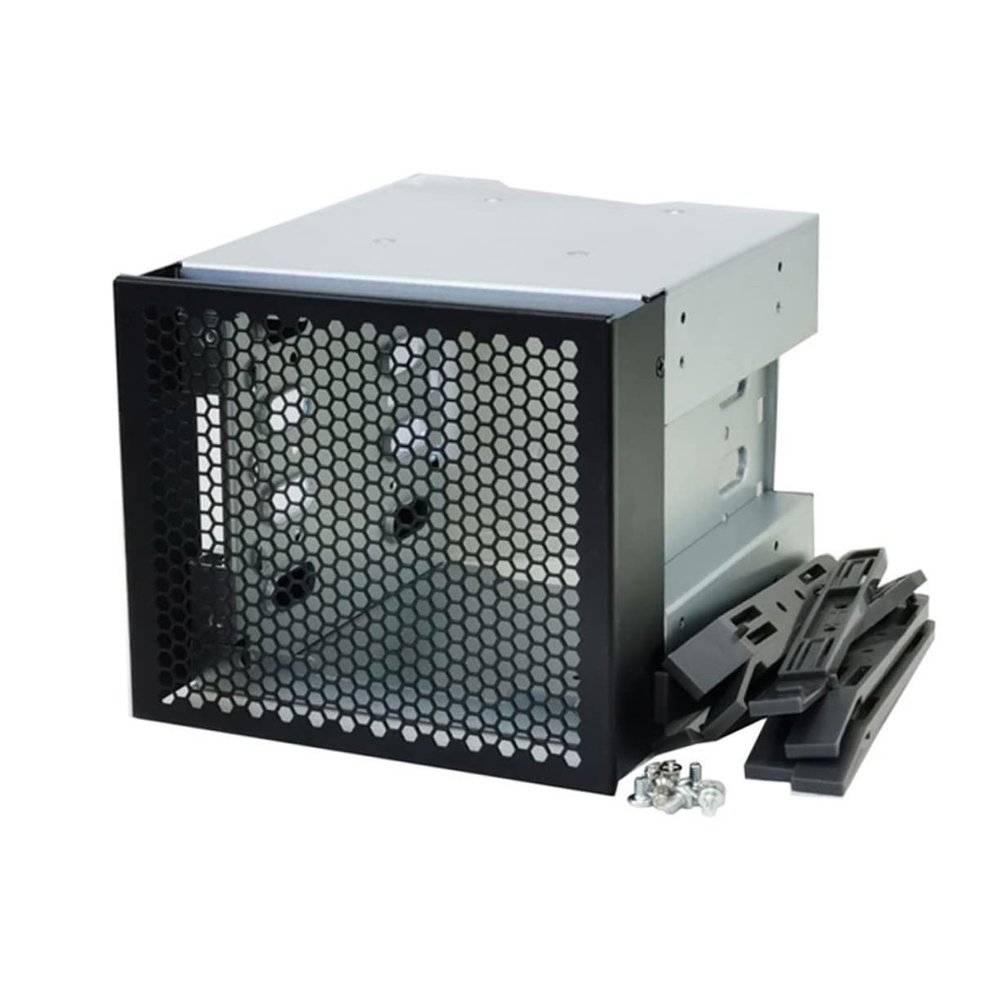 Yardenfun 4-Bay Hard Drive Rack 3.5 Inch Enclosure Bracket Heat Dissipation Easy Install Replacement for Old Brackets