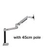 EFZRZYJ V62C-450/ XSJ8012C-450 Desktop Full Motion 17-32" Monitor Holder Mount Mechanical Spring Arm Aluminum Monitor Support Load 10kgs(V62CS-450) view 3
