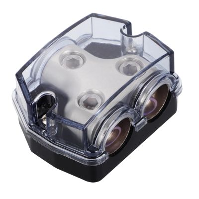 FUNOMOCYA Way Fuse Holder Car Amp Dual Power Distribution Block Stereo Distribution Block Audio Splitter Plastic Alloy