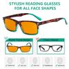 Eyekepper Blue Light Blocking Reading Glasses Orange Tinted Computer Gaming Readers Women Men Black +1.00 view 2