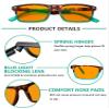 Eyekepper Blue Light Blocking Reading Glasses Orange Tinted Computer Gaming Readers Women Men Black +1.00 view 3