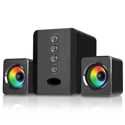 YMGSCC Speaker Wired Combination Speakers Computer Speakers Bass Stereo Music Player Subwoofer Sound Box(D)
