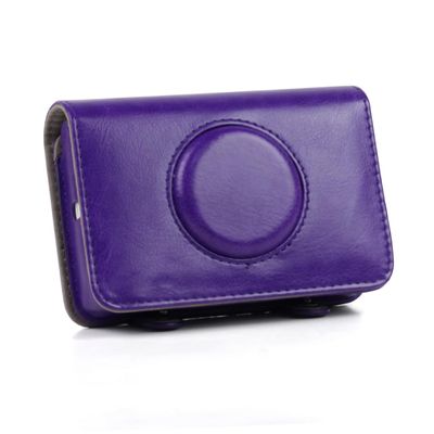 Gadpiparty Pu Leather Snap Touch Camera Bag Vintage Padded Case Shoulder Strap Camera Case