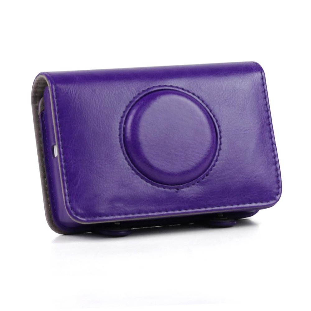 Gadpiparty Pu Leather Snap Touch Camera Bag Vintage Padded Case Shoulder Strap Camera Case