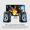 YMGSCC Wired Computer Speakers Bass Reinforcement 4 Diaphragm for Laptop Desktop Phone 8W High Power Loudspeaker view 2