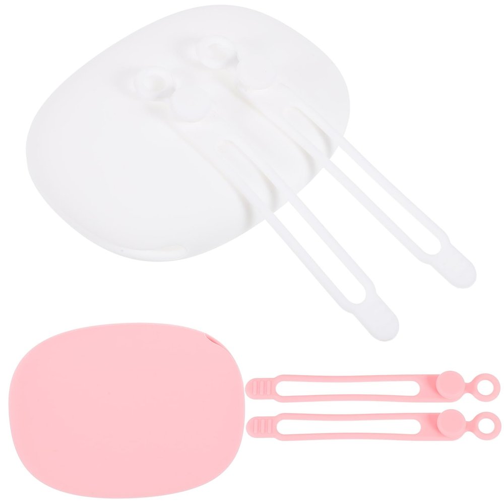 FELTECHELECTR 2sets Portable Silicone Cable Organizer Travel Accessories for Earphones Data Cables and Items Includes and Straps Convenient Storage for