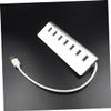 Angoily Portable USB Hub Ports Compact Data Hub for Pc and Laptops Fast Data -Friendly Design for Multiple Devices view 3