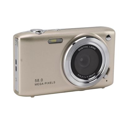Bewinner 4K Digital Camera for Photography, 58MP Vlogging Camera with 2.88 Inch Screen, 16X Zoom Point and Shoot Camara, Autofocus Compact Camera (Gold)