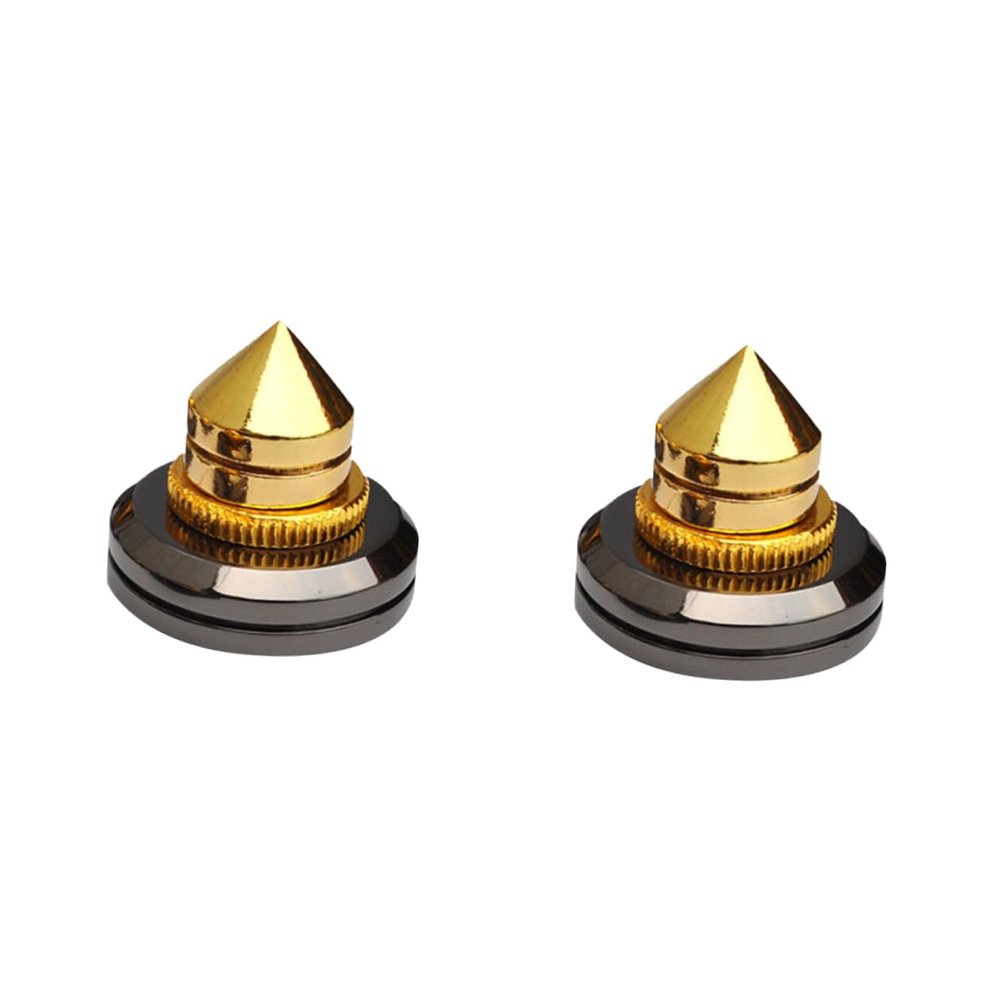 Angoily 4pcs Loudspeaker Spikes Stand Feet Pad Turntable Absorber Shockproof Pads DIY