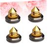 Angoily 4pcs Loudspeaker Spikes Stand Feet Pad Turntable Absorber Shockproof Pads DIY view 3