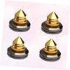 Angoily 4pcs Loudspeaker Spikes Stand Feet Pad Turntable Absorber Shockproof Pads DIY view 4