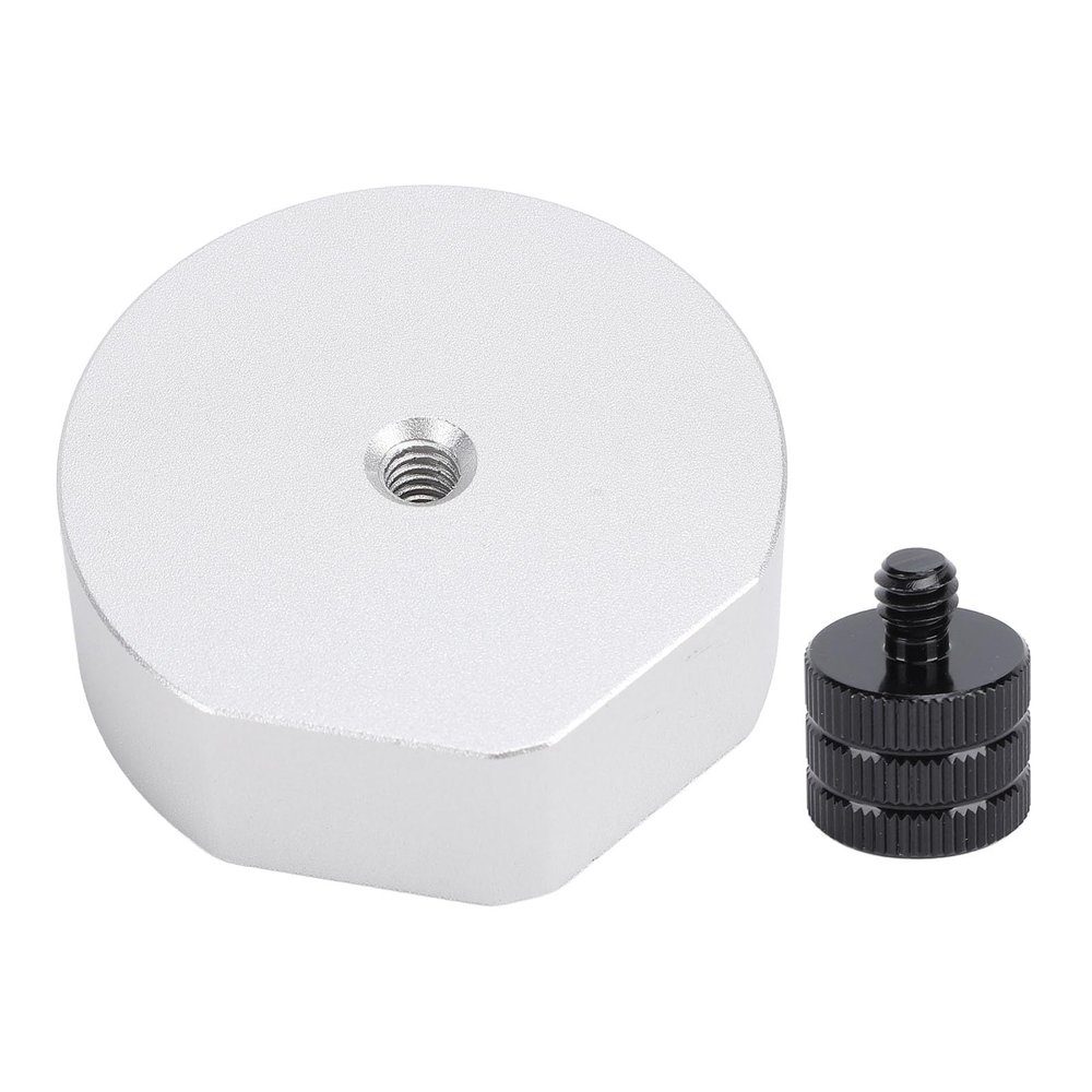 ariarly Satellite Antenna Tripod Adapter, Aluminum Alloy Mount Adapter for RV Trailer Campervan Yacht, Secure Connection, Enhanced Safety and Stability (Silver)