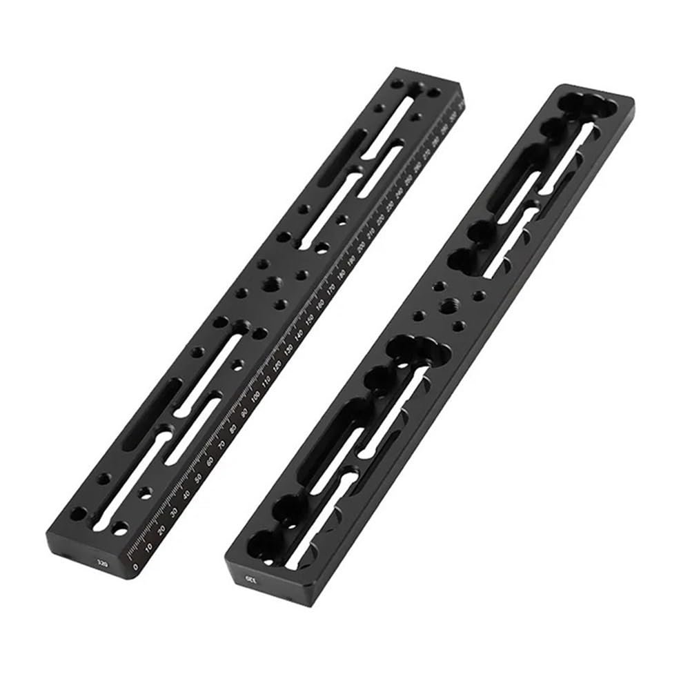 100/220/320/440mm Gauge Dovetail with Scale Astronomical Telescope Guide Rail Accessories(320mm Black)