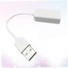 ARTIBETTER USB 2.0 Mini 7.1 Sound Card Adapter Cable for Laptop and Notebook Instant Connection White view 2