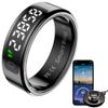 CNBRO Smart Ring with Screen Heart Rate Monitor Sleep Tracker Fitness Step Counter Calories Health Anillo Inteligente Tasbih Finger Counter Remote Camera Smart Rings for Men Women view 1