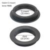 JOEBO Microscope Kit 1 Piece CS C-RMS/RMS-C Adapter Ring C to RMS Mounting Thread Ring Adapter All Metal RMS to C-Mount for USB Camera Objective Lens Microscope Lens Adapters(Outer C Inner RMS) view 2