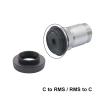 JOEBO Microscope Kit 1 Piece CS C-RMS/RMS-C Adapter Ring C to RMS Mounting Thread Ring Adapter All Metal RMS to C-Mount for USB Camera Objective Lens Microscope Lens Adapters(Outer C Inner RMS) view 3