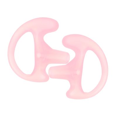 Silicone Replacement Earpiece for Interphone, Flexible Pink Ear Mold Pair