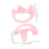 Silicone Replacement Earpiece for Interphone, Flexible Pink Ear Mold Pair view 2