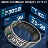 CNBRO Smart Ring with Screen Heart Rate Monitor Sleep Tracker Fitness Step Counter Calories Health Anillo Inteligente Tasbih Finger Counter Remote Camera Smart Rings for Men Women view 3