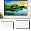 YMGSCC 16:9 Portable Foldable Projector Screen Wall Mounted Home Cinema Theater 3D Projection Screen Canvas Matt White ACEHE 1:1(50 inch) view 4