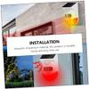 ARTIBETTER Driveway Alarm Solar-Powered Infrared Detector Outdoor Security Detector Safety Device Infrared view 4