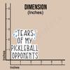 (3pcs) Tears of My Pickleball Opponents Sticker Funny Sarcastic Quotes Inspirational Phrase Pickleball Sport Lovers Vinyl Decal for Tumbler Laptop Kindle Water Bottles Tablet Books Phone - Size 3x2.8 view 4