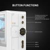 ALSEYE Rams2.0 Mid Tower PC Case Micro-ATX/ITX MATX Tempered Glass Side Panel, ARGB Control Dust Filters Support 180mm CPU Cooler/305mm GPU/160mm PSU 6x120mm Fans 240mm Top Radiator (White) view 2
