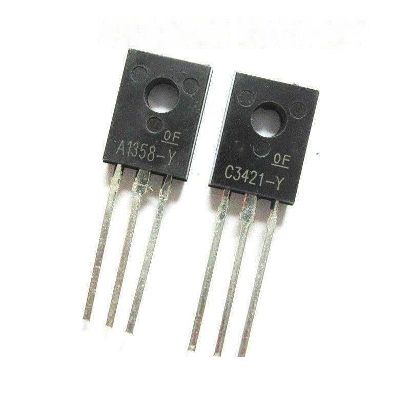 10pcs A1358 C3421 2SA1358 2SC3421 2SA1358-Y 2SC3421-Y TO-126 Audio (5PCS* A1358 +5PCS* C3421)