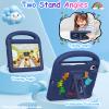 AGROMI Kids Case for iPad mini 7(A17 Pro) 2024/iPad Mini 6 2021 8.3 Inch, with Built-in Pencil Holder/Anti-Slip Handle/Foldable Stand, Shockproof Protective iPad mini 7th/6th Generation Case 8.3 Inch view 3