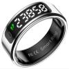 CNBRO Smart Ring for Men Health Ring with Touchscreen Heart Rate Monitor Sleep Tracker Gesture Control for Scrolling Fitness Tracker Ring Pedometer IP68 Waterproof Compatible with iOS Android Phones view 1