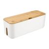 SRJUSV Cable Management Box Socket Cables Storage Box Wire and Cord Management Organizer Cord Hider Organizer Box Desk Outlet Box view 1