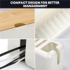 SRJUSV Cable Management Box Socket Cables Storage Box Wire and Cord Management Organizer Cord Hider Organizer Box Desk Outlet Box view 2