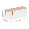 Cable Management Box Cable Storage Box Power Strip Wire Case Charger Socket Cord Organizer Charger Wire Management Case(Black) view 2