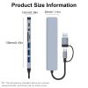 jiingekk USB C Hubs Multiple Port For Digital Enthusiasts And Students Portable USB C Hubs Efficient Device ManagemenT view 4