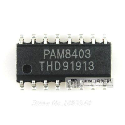 10PCS PAM8403DR SOP16 PAM8403 Stereo Audio IC chip