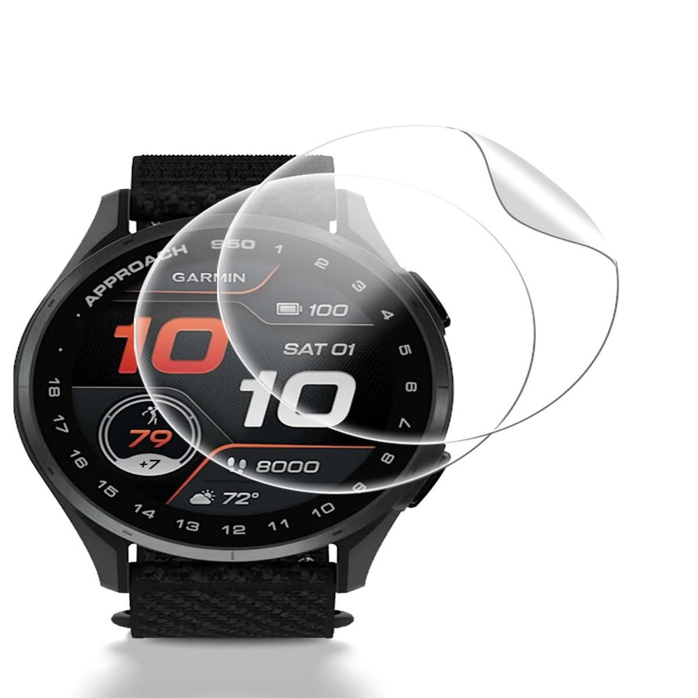 2 Pack Screen Protector for Garmin Approach S50, Soft TPU Screen Protector for Garmin Approach S50,Flexible TPU HD Protective Film, Bubble Free, HD Transparent, Touch Sensitive