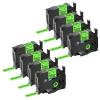 KCMYTONER 8 Pack Compatible for Brother P-Touch TZe-D41 TZ-D41 TZe TZ Label Tape 18mm 0.7'' Laminated Black on Fluo Green Tape Label Maker Tape for PT-1400 PT-1500 PT-1500PC PT-1600 PT-1700 PT-1750 view 1