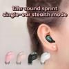 Honcas Single Wireless Bluetooth Earbud with Mic, Lightweight in-Ear Headset for Android, iOS & Laptop, Ideal for Office, Driving, Students, Supermarket & Restaurant Staff (Pink) view 2
